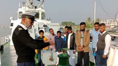 বিজয় দিবসে চাঁদপুর ঘাটে উন্মুক্ত ছিল ‘বিসিজিএস পোর্টেগ্রান্ডে’