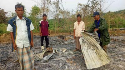 গীর্জা থেকে ফিরে দেখেন পাড়ার ১৭ ঘর পুড়ে ছাই