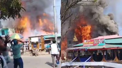 সাজেকে ভয়াবহ আগুনে পুড়ল ৩০ হোটেল-রিসোর্ট