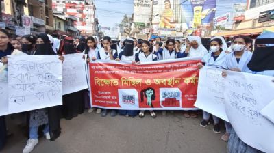 স্বরাষ্ট্র উপদেষ্টার পদত্যাগ দাবিতে সুনামগঞ্জে বিক্ষোভ