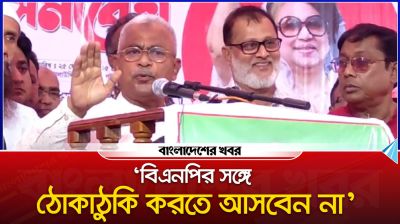 বিএনপির সঙ্গে ঠোকাঠুকি করতে আসবেন না : আলাল