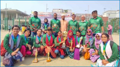 জবি আন্তঃবিভাগ নারী ক্রিকেটে চ্যাম্পিয়ন রসায়ন বিভাগ