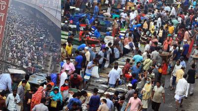 যাত্রাবাড়ীতে মহাসড়কেই মাছের আড়ৎ, ঈদযাত্রায় ভোগান্তি