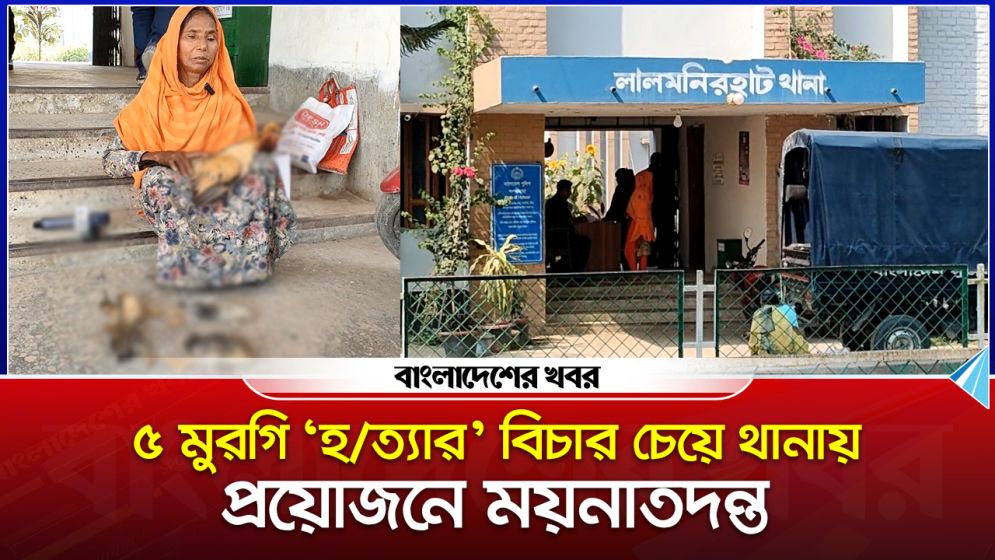 মুরগি ‘হ/ত্যার’ বিচার চেয়ে নারী থানায়, প্রয়োজনে ময়নাতদন্ত
