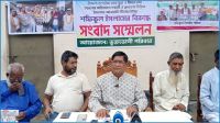 আশুলিয়ায় অপপ্রচারের প্রতিবাদে বিএনপি নেতার সংবাদ সম্মেলন