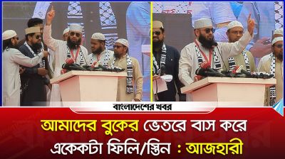 আমাদের বুকের ভেতরে বাস করে একেকটা ফিলিস্তিন : আজহারী
