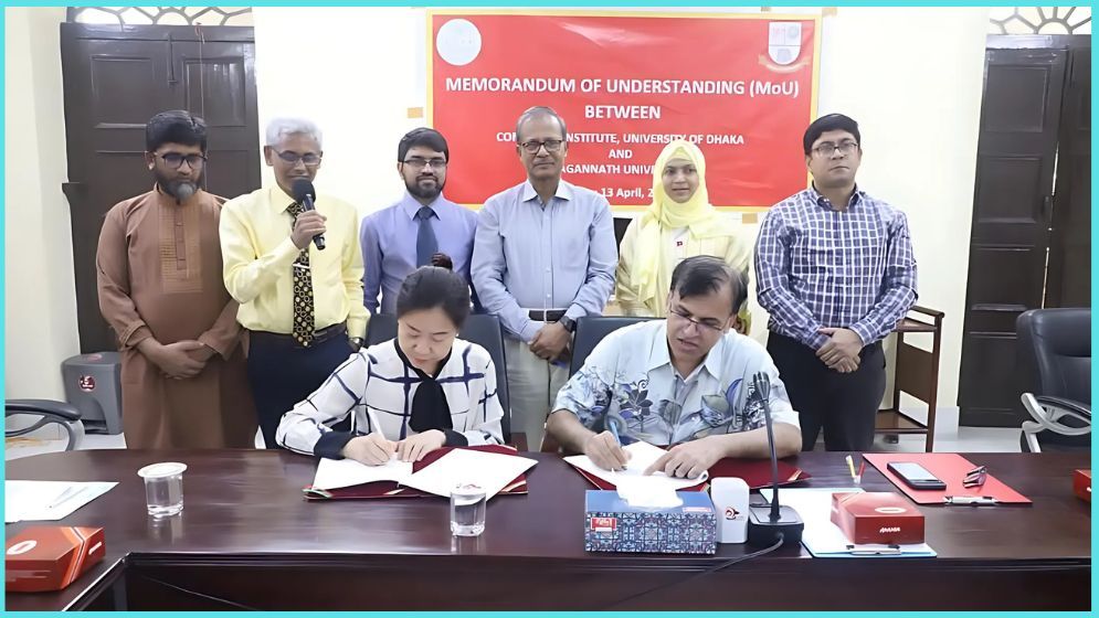 জবি ও ঢাবির মধ্যে চীনা ভাষা চালুর সমঝোতা স্মারক স্বাক্ষরিত