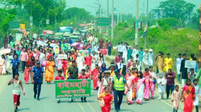 মির্জাপুরে আনন্দঘন পরিবেশে পহেলা বৈশাখ উদযাপন