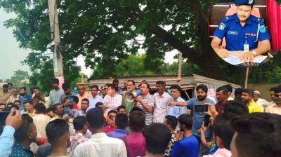 জিলাপিকাণ্ডে বদলি হওয়া ওসিকে ফেরাতে বিএনপির মিছিল