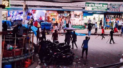 বাজার ইজারা নিয়ে বিএনপির দু’পক্ষে সংঘর্ষ, ধাওয়া-পাল্টা ধাওয়া