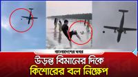 উড়ন্ত বিমানের দিকে কিশোরের বল নিক্ষেপ, ভাইরাল