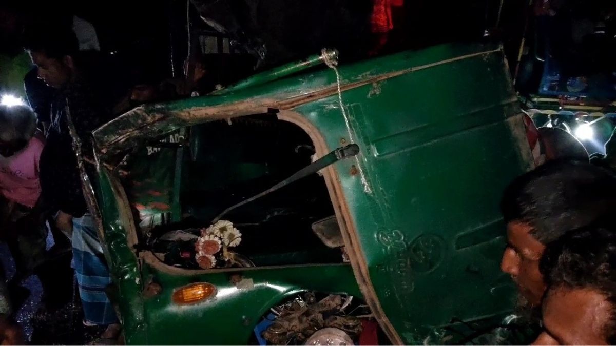 শেরপুরে ট্রাকচাপায় ইজিবাইক চালক নিহত