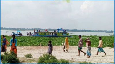 নরসিংদীতে অবৈধভাবে বালু উত্তোলন, ড্রেজার মেশিন জব্দ