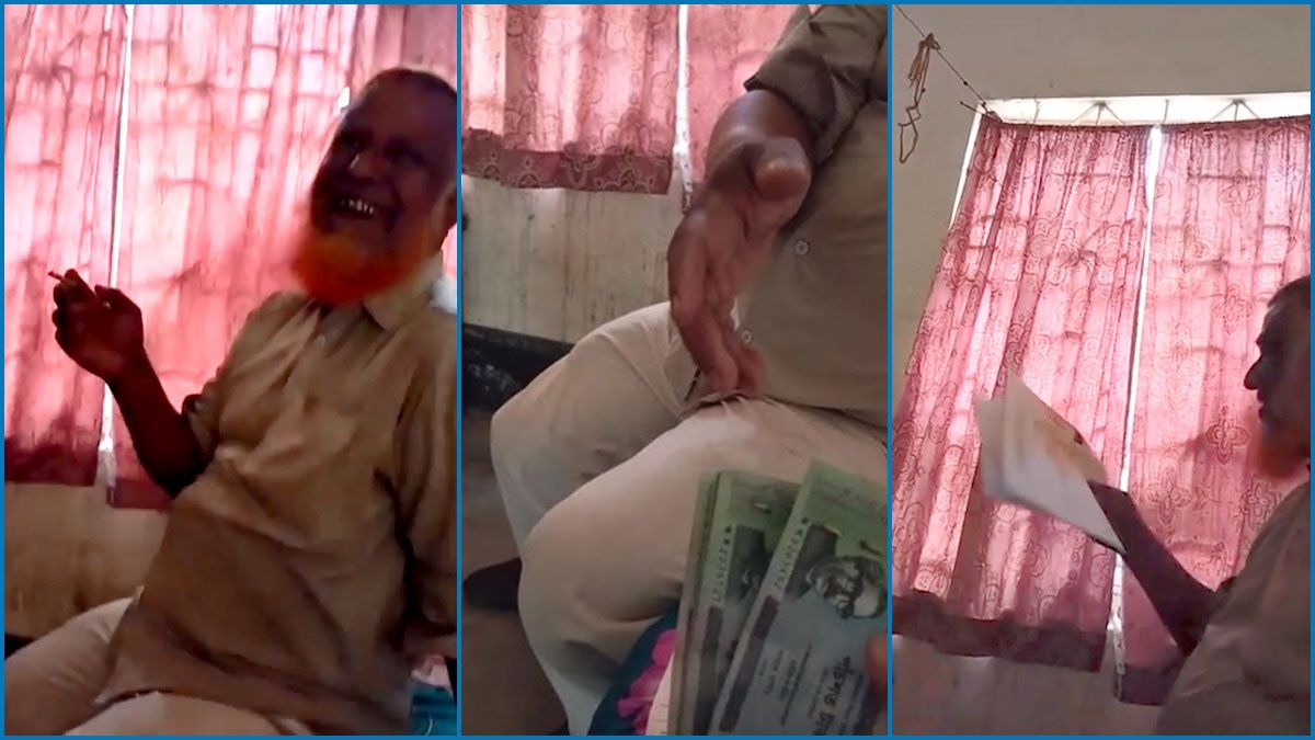 সিগারেট টানতে টানতে নিচ্ছেন ঘুষ, ভিডিও ভাইরাল