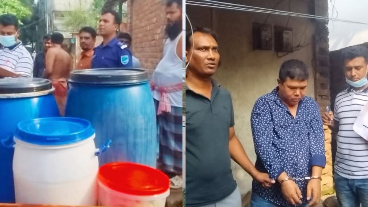 শ্রীপুরে মাদকবিরোধী অভিযানে চোলাই মদসহ আটক ১