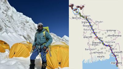 কক্সবাজার থেকে হেঁটে এভারেস্ট জয় করলেন শাকিল
