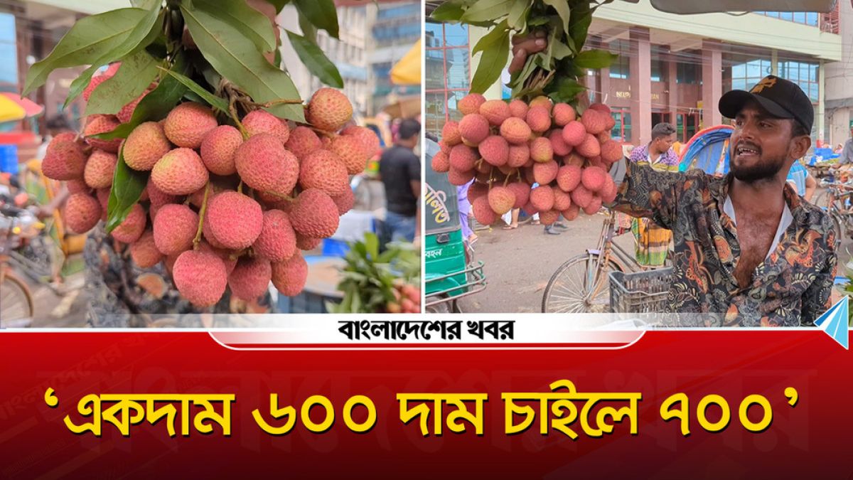 তরমুজের পর এবার কারওয়ান বাজারে ভাইরাল লিচু ব্যবসায়ী সাজু
