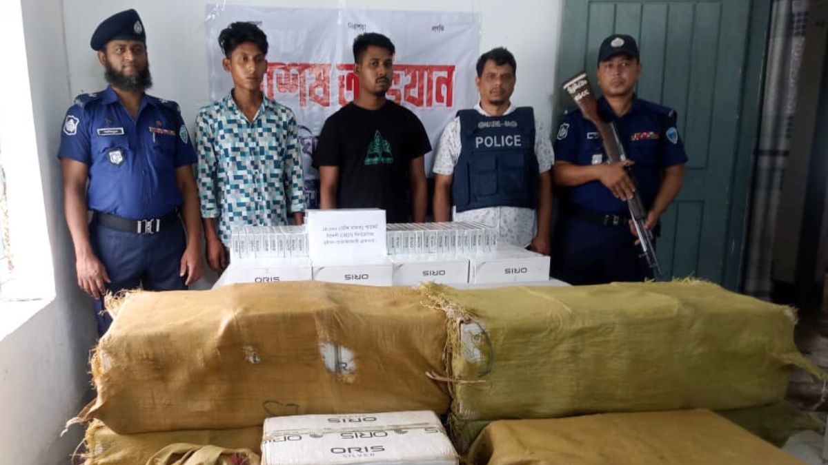 খাগড়াছড়িতে ১৬ লাখ টাকার বিদেশি সিগারেটসহ দুই ভাই গ্রেপ্তার