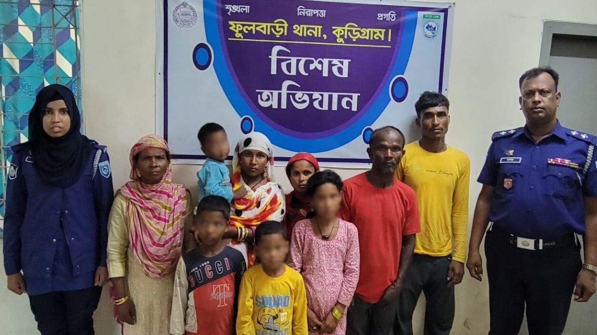 কুড়িগ্রাম সীমান্তে শিশুসহ ৯ জনকে বাংলাদেশে পুশইন বিএসএফের
