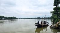 সুনামগঞ্জে টানা বৃষ্টি ও পাহাড়ি ঢলে নদ-নদীর পানি বৃদ্ধি