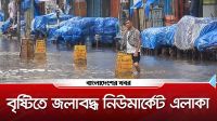 বৃষ্টিতে জলাবদ্ধ নিউমার্কেট এলাকা