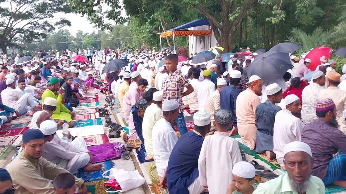 আখাউড়ায় শান্তিপূর্ণভাবে ঈদুল আজহা উদযাপন, সবখানে উৎসবের আমেজ