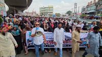 ছাত্রদল নেতার গুলিতে ব্যবসায়ী নিহত, আসামিদের গ্রেপ্তারের দাবিতে বিক্ষোভ