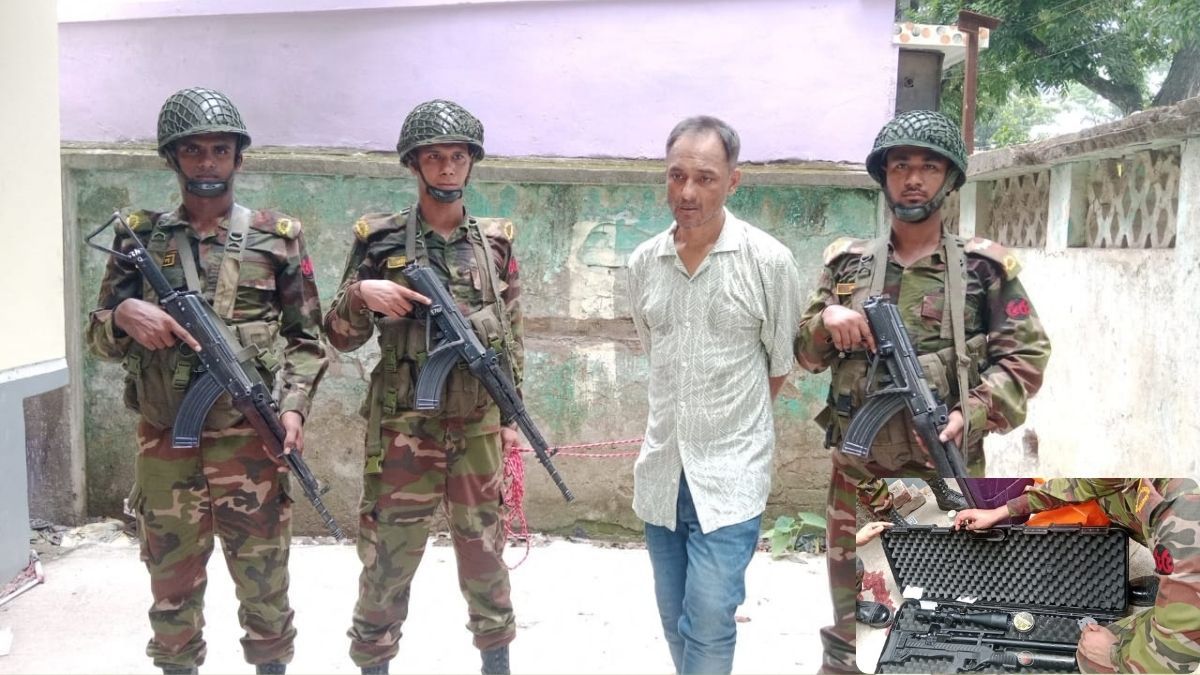 সেনা অভিযানে সাবেক এমপির ছেলে আটক, অস্ত্র-ইয়াবা জব্দ