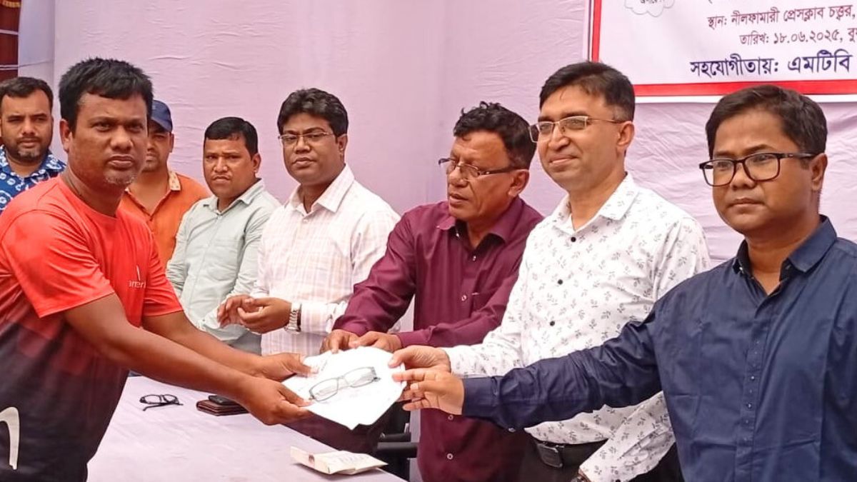 নীলফামারীতে বিনামূল্যে চক্ষু সেবা ক্যাম্প
