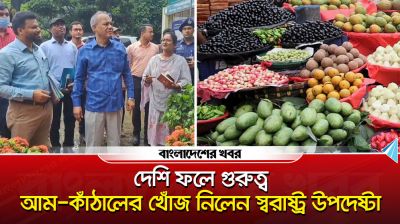 দেশি ফলে গুরুত্ব, আম কাঁঠালের খোঁজ নিলেন স্বরাষ্ট্র উপদেষ্টা