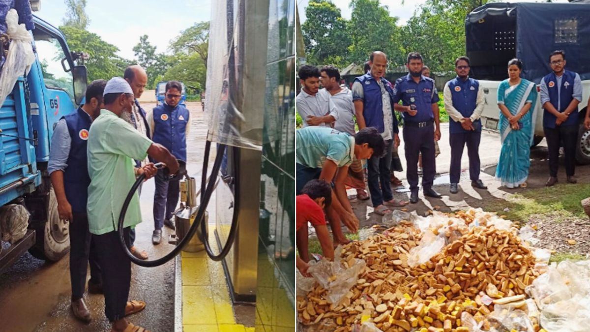হাজীগঞ্জে বিএসটিআইয়ের অভিযানে ২ প্রতিষ্ঠানকে জরিমানা