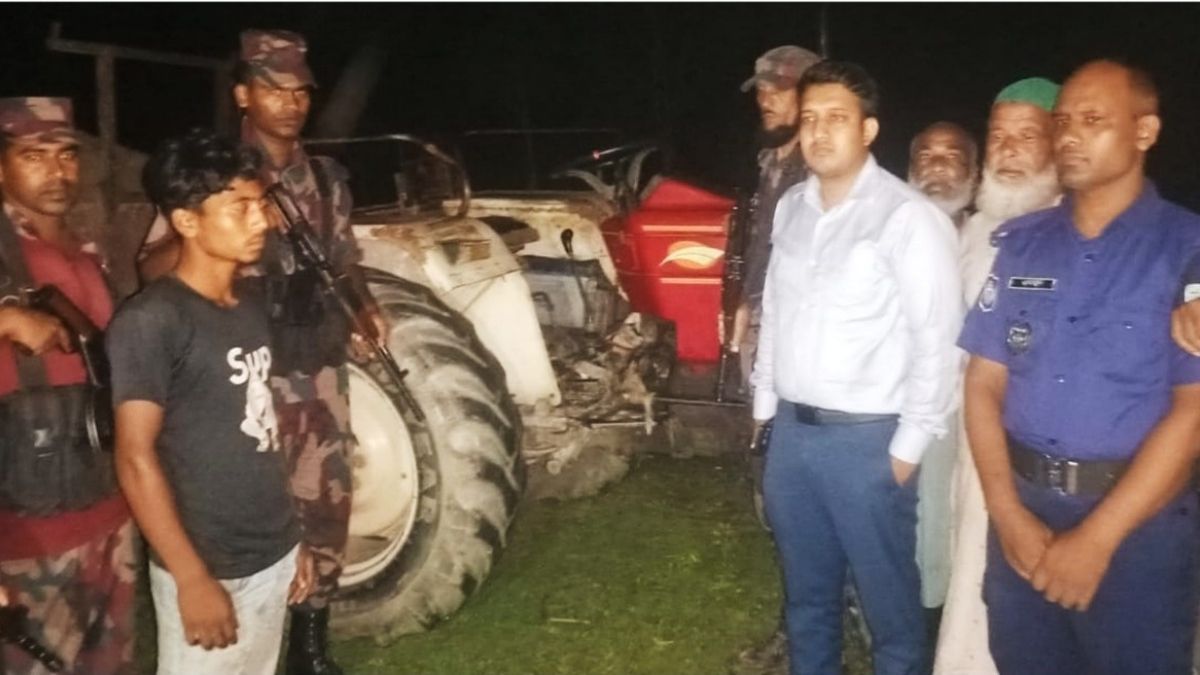 অবৈধ বালু উত্তোলনে ট্রাক্টরসহ চালক আটক, কারাদণ্ড