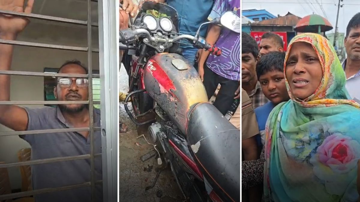 মামলা দেওয়ায় নিজের মোটরসাইকেলে আগুন দিলেন চালক