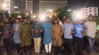 যুবদল নেতা কর্তৃক ব্যবসায়ীকে হত্যার প্রতিবাদে পাবিপ্রবিতে বিক্ষোভ মিছিল