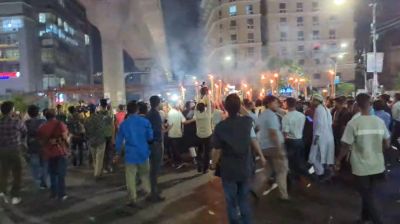 ‘হামলার প্রতিবাদে’ এনসিপির মশাল মিছিল