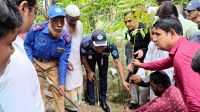 চাঁদপুরে ‘এক শহীদ, এক বৃক্ষ’ কর্মসূচিতে গাছ রোপণ