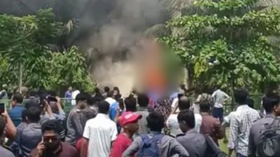 উত্তরায় কলেজ ক্যাম্পাসে বিমান বিধ্বস্ত, নিহত ১