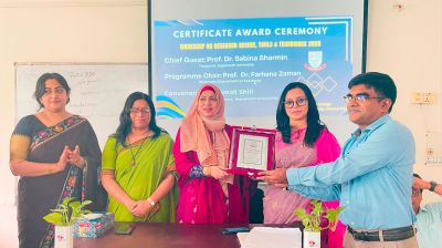 জবিতে গবেষণা বিষয়ক ৪ দিন ব্যাপি কর্মশালা অনুষ্ঠিত