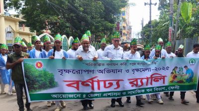 পরিবেশ রক্ষায় অন্তত একটি করে গাছ লাগানোর আহ্বান ফেনীর ডিসির