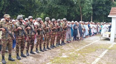 ফরিদপুরে গ্রামের বাড়িতে শায়িত হলো ছোট্ট রাইসা মনি, শোকে স্তব্ধ মা-বাবা