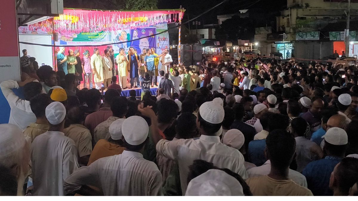 নান্দাইলে পথসভা : ‘আসছেন’ বলে প্রচারণা, এলেন না এনসিপি নেতারা