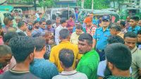 রংপুরে মহাসড়কে অবৈধ সিএনজি বন্ধে পুলিশের অভিযান