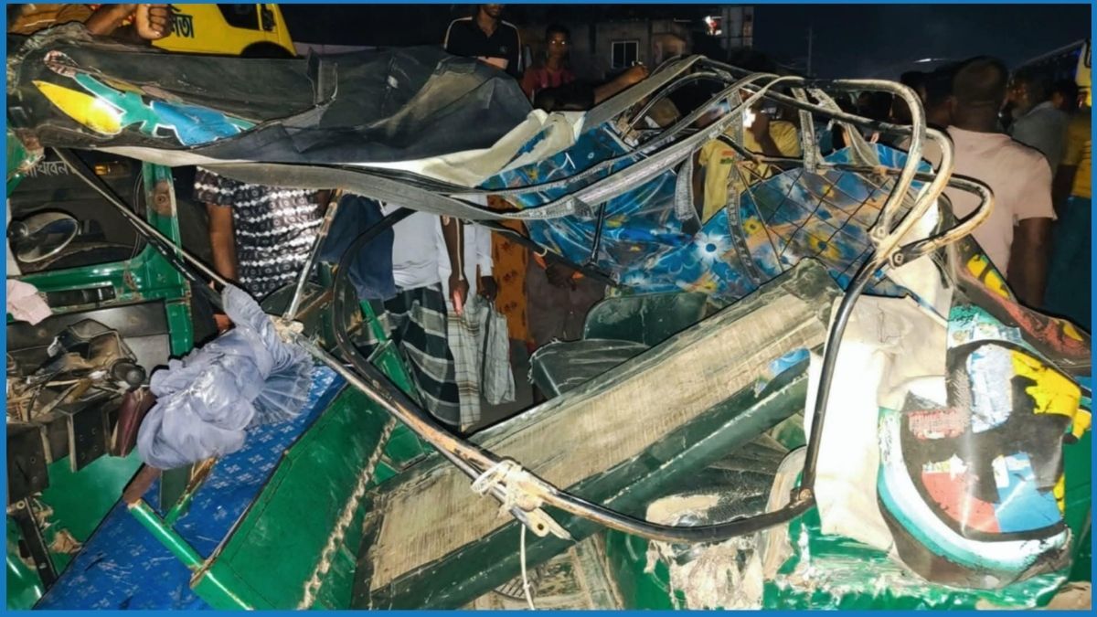 বগুড়ায় বাস-সিএনজি সংঘর্ষে নিহত ১