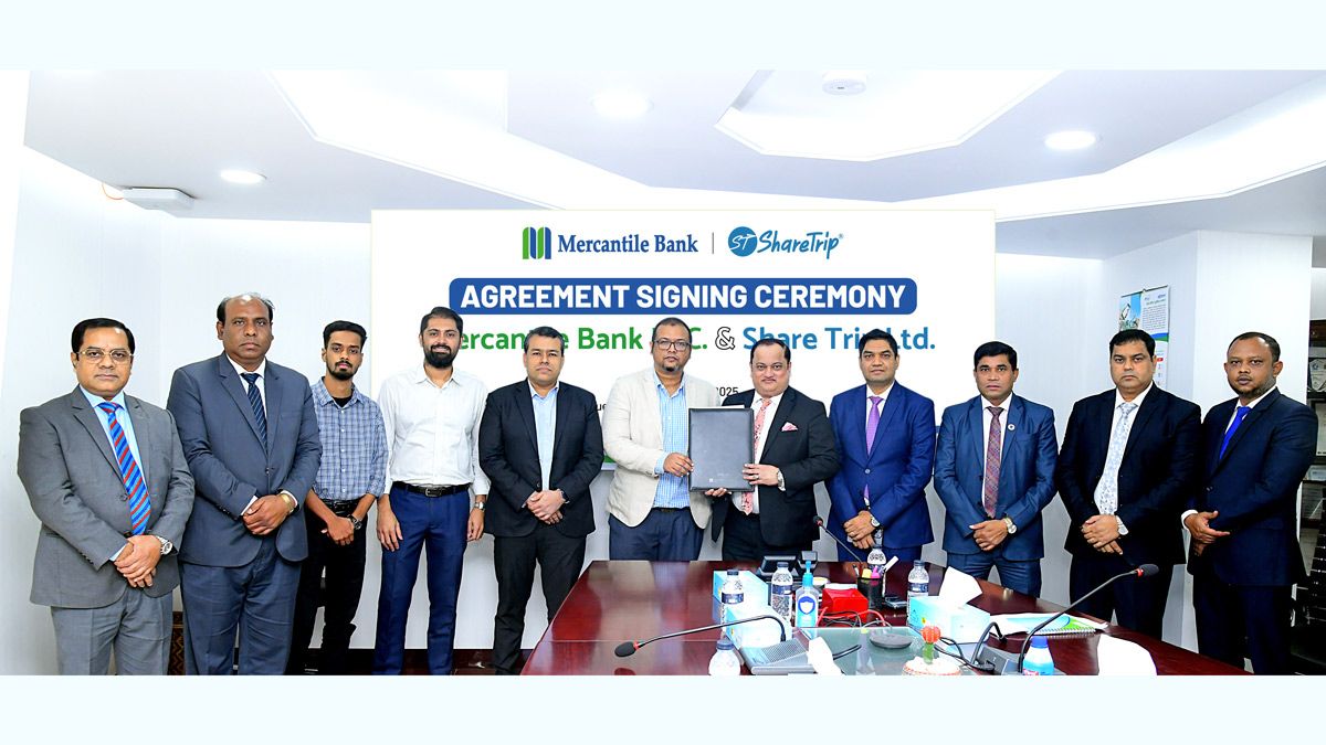 মার্কেন্টাইল ব্যাংক ও শেয়ারট্রিপের মধ্যে চুক্তি