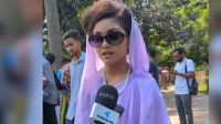 বিএনপির প্রতিষ্ঠাবার্ষিকীতে খালেদা জিয়ার সাজে ছোট্ট শিশু মাইশা