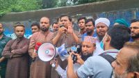 ঘোড়াশালে বিআইডব্লিউটিএ-রেলের জমিতে উচ্ছেদ নয়, স্থায়ী সমাধান চান এনসিপি নেতা তুষার