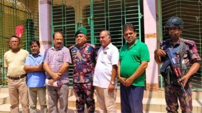 হালুয়াঘাটে ৫৪ পূজামণ্ডপে বিজিবির কঠোর নিরাপত্তা