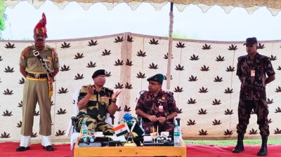 মহেশপুর সীমান্তে বিজিবি-বিএসএফ বৈঠক