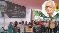 ভাষা সৈনিক আহমদ রফিককে শেষ শ্রদ্ধা