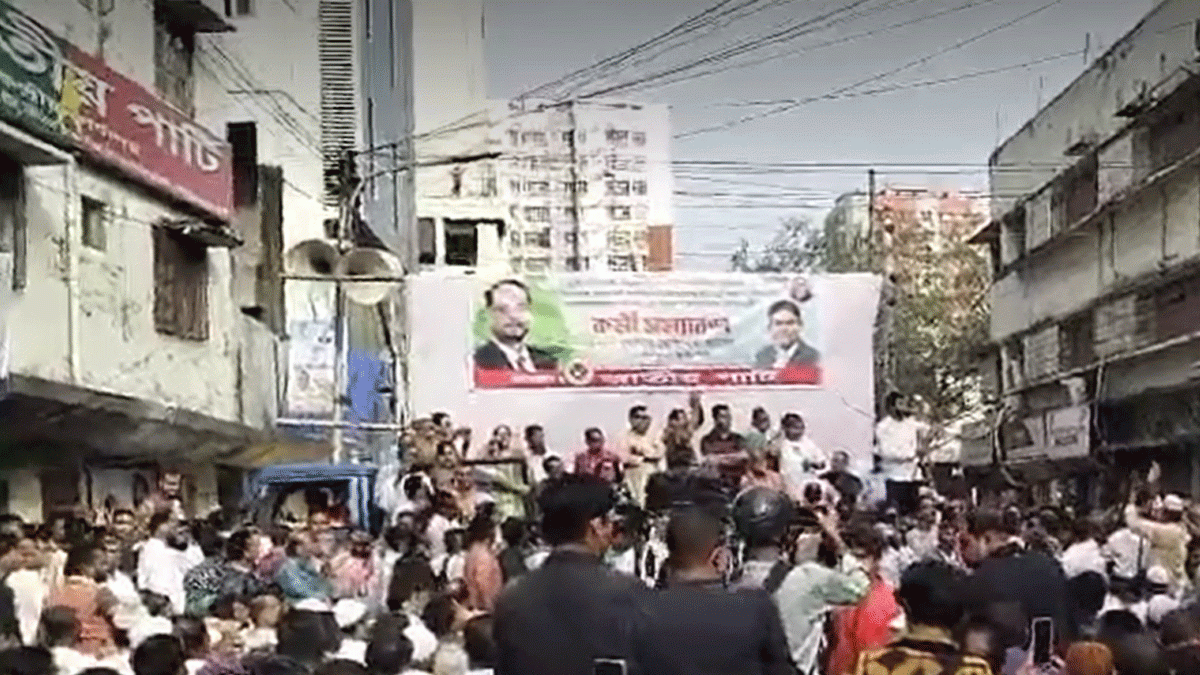 জাপার সমাবেশ ঘিরে ধাওয়া-পাল্টা ধাওয়া, পুলিশের টিয়ারশেল নিক্ষেপ